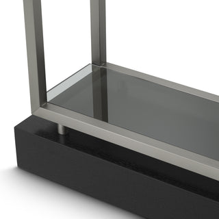 Cabinet Corrado II brushed steel finish