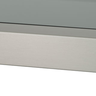 Cabinet Corrado II brushed steel finish