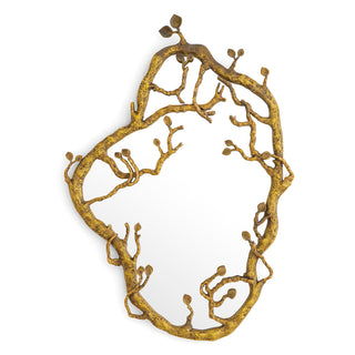 Mirror Gould set of 2 antique gold finish