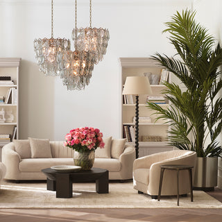 Planter Jasper round S brushed steel