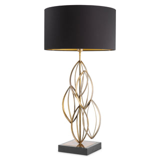 Table Lamp Bellamont vintage brass finish incl shade