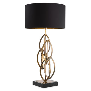 Table Lamp Bellamont vintage brass finish incl shade