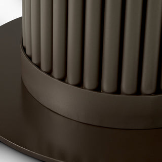 Outdoor Coffee Table Volterra Round bronze finish grey