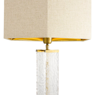 Table Lamp Harmonis vintage brass finish incl shade