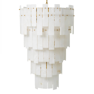 Chandelier Greyson XL antique brass finish alabaster