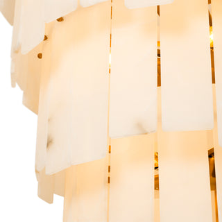 Chandelier Greyson XL antique brass finish alabaster