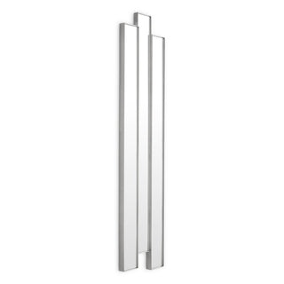 Mirror Novella brushed steel finish