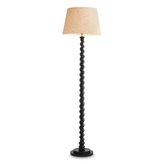 Spiral Base Floor Lamp Massimo Black