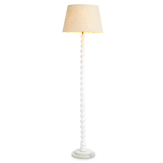 Spiral Base Floor Lamp Massimo White