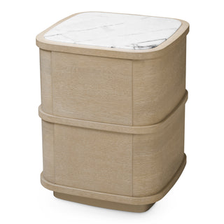 2-Drawer Oak Nightstand S Cabana