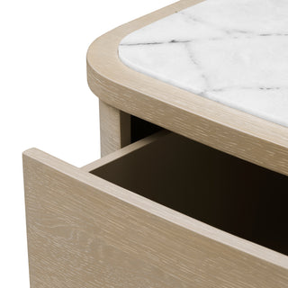 2-Drawer Oak Nightstand S Cabana