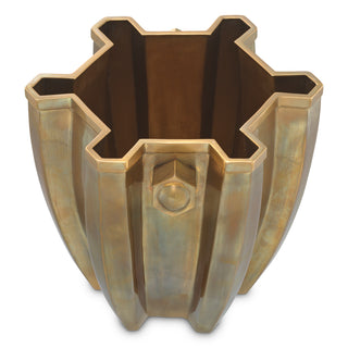 Wine Cooler Napoli vintage brass finish