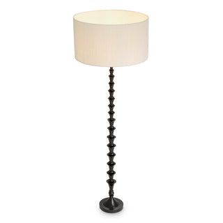 Floor Lamp Arabella piano black finish incl shade
