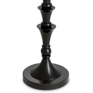 Floor Lamp Arabella piano black finish incl shade