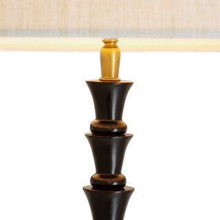 Floor Lamp Arabella piano black finish incl shade