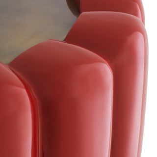 Table Lamp Barocco red finish incl shade