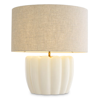 Table Lamp Barocco off-white finish incl shade