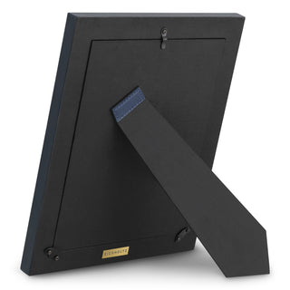 Picture Frame Nivo blue leather set of 2