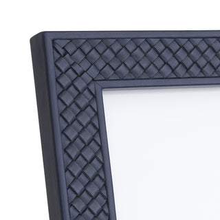 Picture Frame Nivo blue leather set of 2
