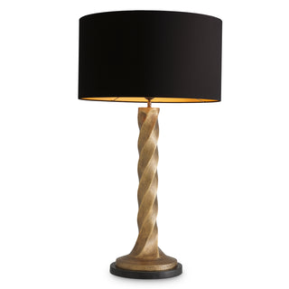 Table Lamp Costanza vintage brass finish incl shade
