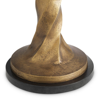 Table Lamp Costanza vintage brass finish incl shade