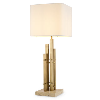 Table Lamp Destino vintage brass finish incl shade