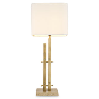 Table Lamp Destino vintage brass finish incl shade