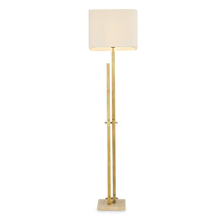 Floor Lamp Destino vintage brass finish incl shade
