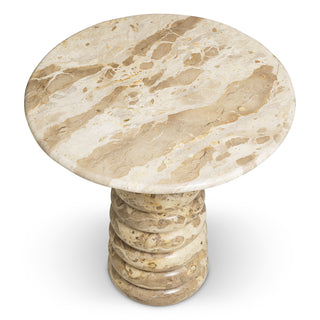 Side Table Lerici chocolate marble
