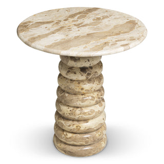 Side Table Lerici chocolate marble
