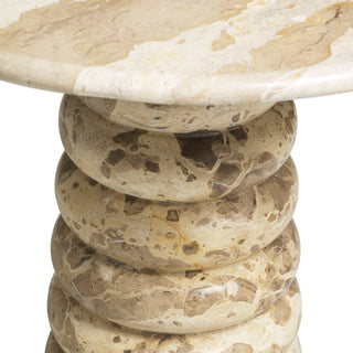 Side Table Lerici chocolate marble