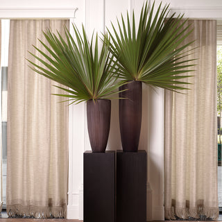 Vase Isandro L stone finish glass
