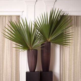 Vase Isandro XL stone finish glass