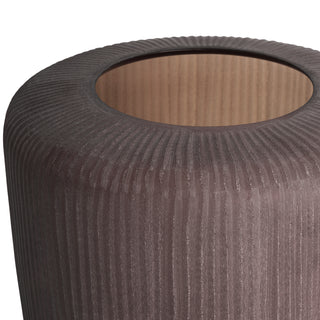 Vase Isandro XL stone finish glass