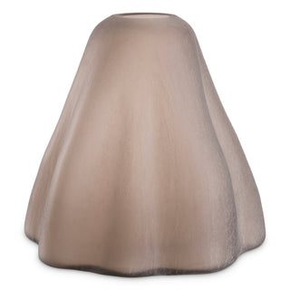 Vase Trivium sand color glass