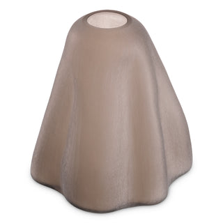 Vase Trivium sand color glass