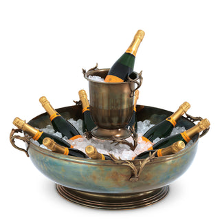 Champagne Cooler Prestige XXL vintage brass finish