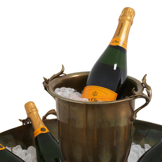 Champagne Cooler Prestige XXL vintage brass finish