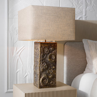 Table Lamp Kamari vintage brass finish incl shade