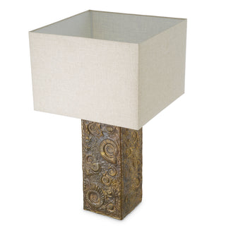 Table Lamp Kamari vintage brass finish incl shade