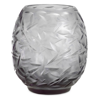 Vase Hadleigh grey color glass