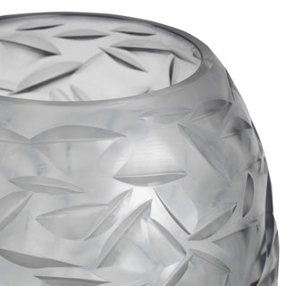 Vase Hadleigh grey color glass