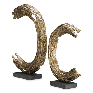 Object Elvaston antique brass finish set of 2