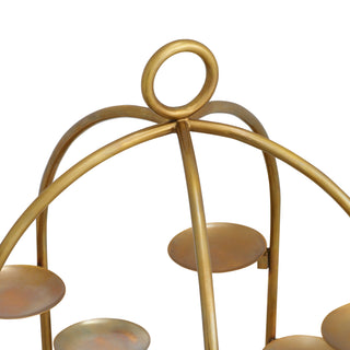 Cake Stand Alturo vintage brass finish white marble