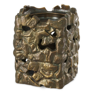 Candle Holder Siracusa L vintage brass finish