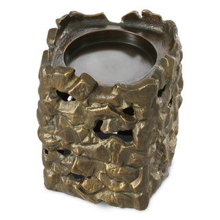 Candle Holder Siracusa L vintage brass finish
