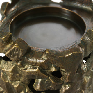 Candle Holder Siracusa S vintage brass finish