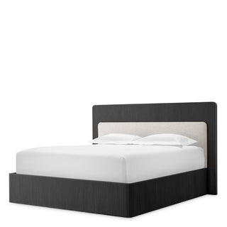 Bed Frame Dimitrios King size charcoal grey oak veneer durini natural