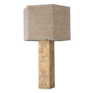 Table Lamp Montreux vintage brass finish incl shade