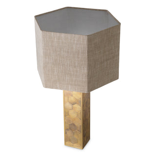 Table Lamp Montreux vintage brass finish incl shade